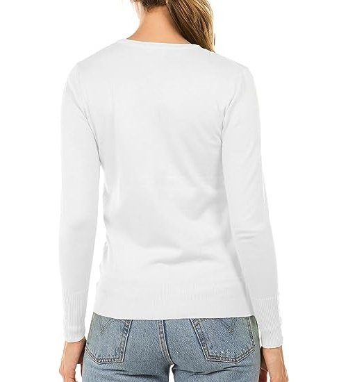 Women's Regular Solid Long Sleeve Cardigan with Decorative Buttons